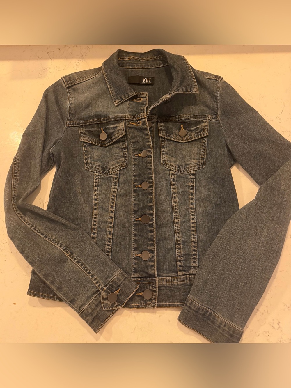 Kut from the Kloth Classic Blue Denim Jacket